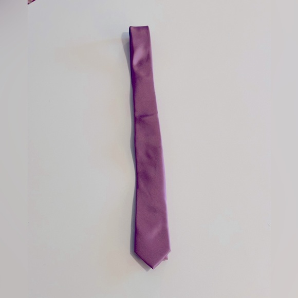 Mauve Skinny Tie - Picture 4 of 7